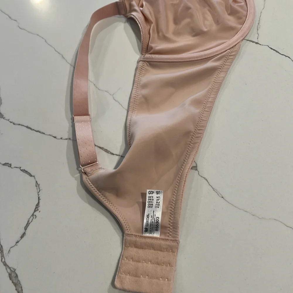 WACOAL STYLE 855303 ROSE DUST PINK /Nude color 
BACK APPEAL UNDERWIRE BRA 42 D - Picture 5 of 7